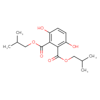 Chemical structure of 1,2-bis(2-methylpropyl) 3,6-dihydroxybenzene-1,2-dicarboxylate - CSSB02516460202