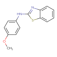 Chemical structure of N-(4-methoxyphenyl)-1,3-benzothiazol-2-amine - CSSB00000489761