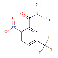 Chemical structure of N,N-dimethyl-2-nitro-5-(trifluoromethyl)benzamide - CSSB02004500790
