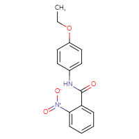 Chemical structure of N-(4-ethoxyphenyl)-2-nitrobenzamide - CSSB00020600143