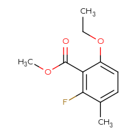 Chemical structure of methyl 6-ethoxy-2-fluoro-3-methylbenzoate - CSSB00135311826