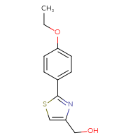 Chemical structure of [2-(4-ethoxyphenyl)-1,3-thiazol-4-yl]methanol - CSSB00000025470