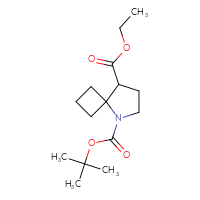Chemical structure of 5-tert-butyl 8-ethyl 5-azaspiro[3.4]octane-5,8-dicarboxylate - CSSB00135124828