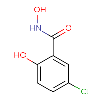 Chemical structure of 5-chloro-N,2-dihydroxybenzamide - CSSB00000199126
