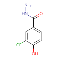 Chemical structure of 3-chloro-4-hydroxybenzohydrazide - CSSB00000193369