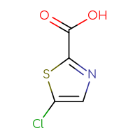 Chemical structure of 5-chloro-1,3-thiazole-2-carboxylic acid - CSSB00000717713