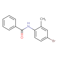 Chemical structure of N-(4-bromo-2-methylphenyl)benzamide - CSSB00000249074