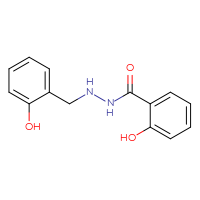 Chemical structure of 2-hydroxy-N'-[(2-hydroxyphenyl)methyl]benzohydrazide - CSSB00121584368