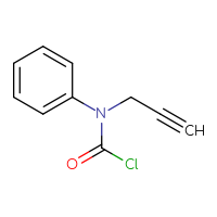 Chemical structure of N-phenyl-N-(prop-2-yn-1-yl)carbamoyl chloride - CSSB06256186239