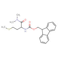 Chemical structure of (9H-fluoren-9-yl)methyl N-[1-(dimethylcarbamoyl)-3-(methylsulfanyl)propyl]carbamate - CSSB00114178622