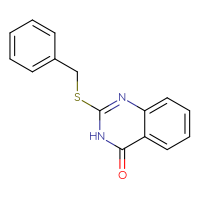 Chemical structure of 2-(benzylsulfanyl)-3,4-dihydroquinazolin-4-one - CSSB00046206039