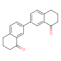 Chemical structure of 5H,5'H,6H,6'H,7H,7'H,8H,8'H-[2,2'-binaphthalene]-8,8'-dione - CSSB14823871329