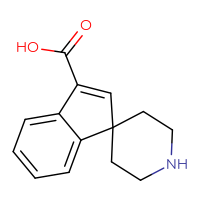Chemical structure of spiro[indene-1,4'-piperidine]-3-carboxylic acid - CSSB00020632891