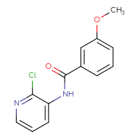 Chemical structure of N-(2-chloropyridin-3-yl)-3-methoxybenzamide - CSSB00000490604