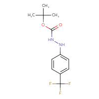 Chemical structure of N'-[4-(trifluoromethyl)phenyl](tert-butoxy)carbohydrazide - CSSB00010414486