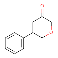 Chemical structure of 5-phenyloxan-3-one - CSSB00010681091