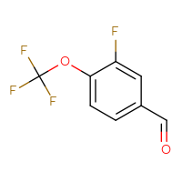 Chemical structure of 3-fluoro-4-(trifluoromethoxy)benzaldehyde - CSSB00000041588