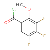 Chemical structure of 3,4,5-trifluoro-2-methoxybenzoyl chloride - CSSB00010978875
