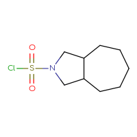 Chemical structure of decahydrocyclohepta[c]pyrrole-2-sulfonyl chloride - CSSB00113429715