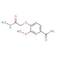 Chemical structure of 3-methoxy-4-[(methylcarbamoyl)methoxy]benzamide - CSSB00090598246