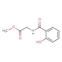 Chemical structure of methyl 2-[(2-hydroxyphenyl)formamido]acetate - CSSB00000192526