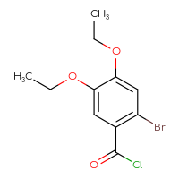 Chemical structure of 2-bromo-4,5-diethoxybenzoyl chloride - CSSB00010062697
