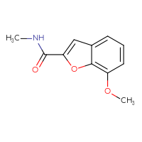 Chemical structure of 7-methoxy-N-methyl-1-benzofuran-2-carboxamide - CSSB00046188197