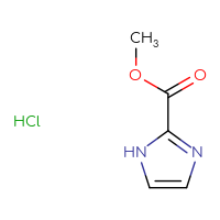 Chemical structure of methyl 1H-imidazole-2-carboxylate hydrochloride - CSSB00025775731