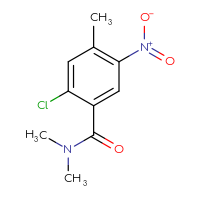 Chemical structure of 2-chloro-N,N,4-trimethyl-5-nitrobenzamide - CSSB01994370488