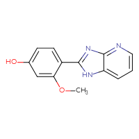 Chemical structure of 4-{1H-imidazo[4,5-b]pyridin-2-yl}-3-methoxyphenol - CSSB21253040151