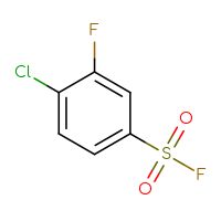 Chemical structure of 4-chloro-3-fluorobenzene-1-sulfonyl fluoride - CSSB00102716271