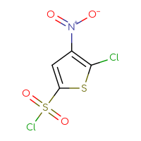 Chemical structure of 5-chloro-4-nitrothiophene-2-sulfonyl chloride - CSSB00000032010
