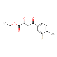Chemical structure of ethyl 4-(3-fluoro-4-methylphenyl)-2,4-dioxobutanoate - CSSB00000301316