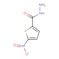 Chemical structure of 5-nitrothiophene-2-carbohydrazide - CSSB00000189884