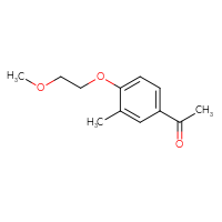 Chemical structure of 1-[4-(2-methoxyethoxy)-3-methylphenyl]ethan-1-one - CSSB00011826157
