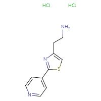Chemical structure of 2-[2-(pyridin-4-yl)-1,3-thiazol-4-yl]ethan-1-amine dihydrochloride - CSSB00000691169
