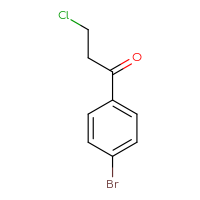 Chemical structure of 1-(4-bromophenyl)-3-chloropropan-1-one - CSSB00011215963