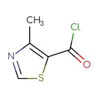 Chemical structure of 4-methyl-1,3-thiazole-5-carbonyl chloride - CSSB00000741874