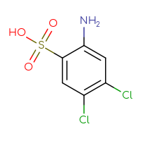 Chemical structure of 2-amino-4,5-dichlorobenzene-1-sulfonic acid - CSSB00000061346