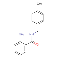 Chemical structure of 2-amino-N-[(4-methylphenyl)methyl]benzamide - CSSB00000489135