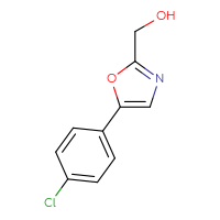Chemical structure of [5-(4-chlorophenyl)-1,3-oxazol-2-yl]methanol - CSSB00011315718