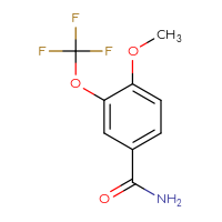 Chemical structure of 4-methoxy-3-(trifluoromethoxy)benzamide - CSSB00010150612