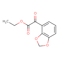 Chemical structure of ethyl 2-(2H-1,3-benzodioxol-4-yl)-2-oxoacetate - CSSB00010070258