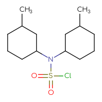 Chemical structure of N,N-bis(3-methylcyclohexyl)sulfamoyl chloride - CSSB06306011428