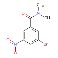 Chemical structure of 3-bromo-N,N-dimethyl-5-nitrobenzamide - CSSB00012355640