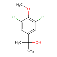 Chemical structure of 2-(3,5-dichloro-4-methoxyphenyl)propan-2-ol - CSSB06258277918