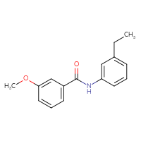 Chemical structure of N-(3-ethylphenyl)-3-methoxybenzamide - CSSB00046109242