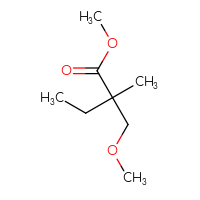 Chemical structure of methyl 2-(methoxymethyl)-2-methylbutanoate - CSSB00153526881