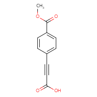 Chemical structure of 3-[4-(methoxycarbonyl)phenyl]prop-2-ynoic acid - CSSB00010429012
