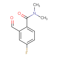 Chemical structure of 4-fluoro-2-formyl-N,N-dimethylbenzamide - CSSB00021161328